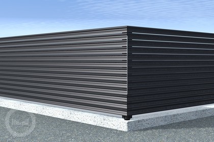 horizontalne ograde od alu letvica s »RS« profilom - H-line ALU-RS-0