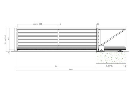 risba - H-line ALU-I-15-3