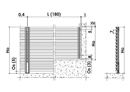 risba - H-line ALU-RS-0