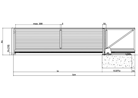 risba - H-line ALU-T2V-70-3