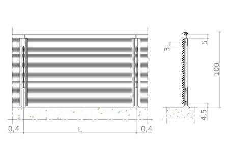 risba - H-line ALU-TS-30-7