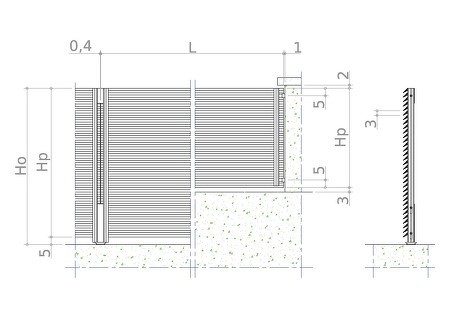 risba - H-line ALU-TS-30