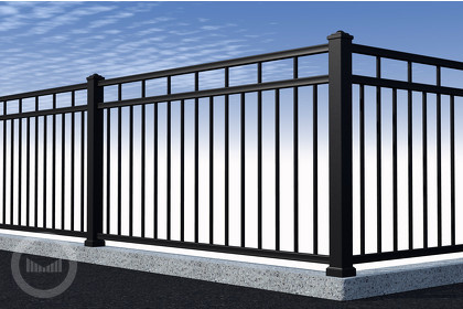 vertikalne ograde od alu palica - V-line ALU-P-10